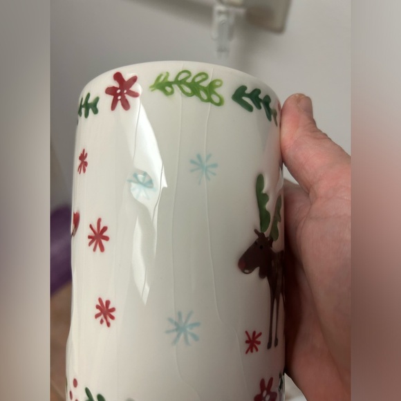 TAG Snowman & reindeer mug. 16oz - Picture 8 of 11